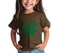 Haut Chemise de jour festive T-shirt graphique Confortable à porter au quotidien Ages verts 1 15 Chemisiers grandes tailles femmes, café, 2-3 ans