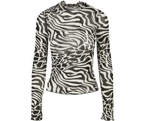 Haut Col roulÃ© Ã manches longues femme Urban Classics aop mesh Blanc XL