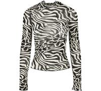 Haut Col roulÃ© Ã manches longues femme Urban Classics aop mesh Blanc XS