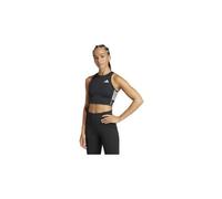 Haut crop 1 2 zip adidas performance adizero crop noir femme