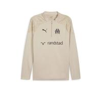 PUMA Om Sweat 1/4 Zip Beige Homme 2023/2024 Beige M