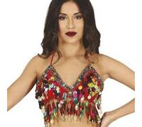 haut danseuse orientale bollywood rouge femme - guirca 16016 Rouge G