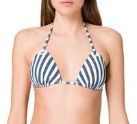 Haut de bain de bikin Skiny pour femmes triangle surf girl, bleu/blanc, 40