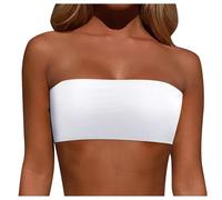Haut de Bikini Bandeau Femme | Bretelles Amovibles et sans Bretelles | Soutien Gorge
