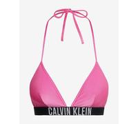 Haut de bikini Calvin Klein Triangle Shine rose noir blanc femme - XL