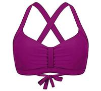 Haut de Bikini pour Femme - Haut de Bikini Push-up pour Femme Knotted Bandeau Haut Athlétique Séchage Rapide Haut avec Armatures Rembourrage Amovible Soutien-Gorge de Danse du Ventre à Franges