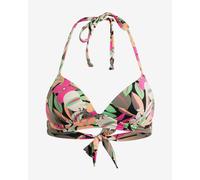 Haut de bikini Roxy Printed Beach Classics Sport vert kaki orange rose femme - S