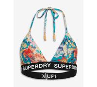 Haut de bikini Superdry Logo Triangle bleu rouge jaune femme - XS