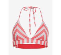 Haut de bikini Superdry Stripe Triangle rose blanc femme - S