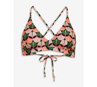 Haut de bikini Superdry Triangle dos croisé rose vert gris femme - XS