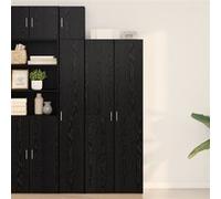 vidaXL Armoire haute Chêne noir 70 x 42,5 x 185 cm – Bois d'ingénierie, élégante