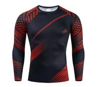 Haut de Compression Homme, Maillot de Rugby Homme T Shirt Sport Manche Longue Tee Shirt de Sudation Homme Sport Fitness Debardeur Slim Homme Perte de Ventre Homme Corset de Maintien