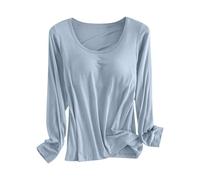 Haut de détente pour femmes Pyjamas pour femmes Pyjamas à manches longues Moelleux Chemises de nuit pour femmes Vêtements Dames âgées Pyjamas confortables Chemise de nuit Chemises de nuit en coton