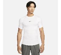 Haut de fitness ajusté à manches courtes Nike Pro Dri-FIT pour homme Blanc/Noir 3XL