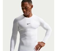 Haut de fitness ajusté à manches longues Dri-FIT Nike Pro pour homme Blanc/Noir XXL Tall
