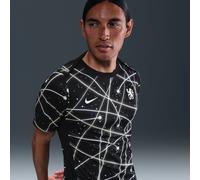 Haut de foot à manches courtes d'avant-match Nike Dri-FIT Chelsea FC Academy Pro pour homme Noir/Coconut Milk/Team Gold/Coconut Milk M