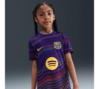 Haut de foot à manches courtes d'avant-match Nike Dri-FIT FC Barcelona Academy Pro Domicile pour ado Deep Royal Blue/Deep Royal Blue/Noble Red/Midwest Gold L