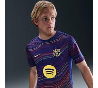 Haut de foot à manches courtes d'avant-match Nike Dri-FIT FC Barcelona Academy Pro Domicile pour homme Deep Royal Blue/Deep Royal Blue/Noble Red/Midwest Gold S