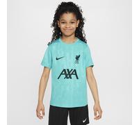 Haut de foot à manches courtes d'avant-match Nike Dri-FIT Liverpool FC Academy Pro pour ado Washed Teal/Night Forest/Night Forest L