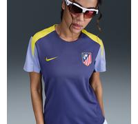 Haut de foot à manches courtes Nike Dri-FIT Atlético Madrid Strike pour femme Dark Purple Dust/Light Thistle/Vibrant Yellow/Vibrant Yellow S (FR 38-40)