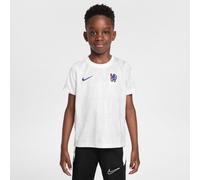 Haut de foot à manches courtes Nike Dri-FIT Chelsea FC Academy Pro pour enfant Blanc/Pure Platinum/Rush Blue S