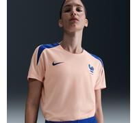 Haut de foot à manches courtes Nike Dri-FIT FFF Strike pour femme Washed Coral/Bright Blue/Bright Blue L (FR 46-48)