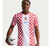 Haut de foot Authentic Nike Aero-FIT Croatie 2026 Match Domicile pour homme Blanc/University Red/Hyper Royal L