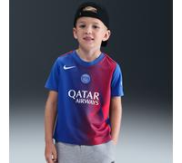 Haut de foot d'avant-match à manches courtes Nike Dri-FIT Total 90 Paris Saint-Germain Academy Pro 3e tenue pour enfant Hyper Royal/Global Red/Blanc M