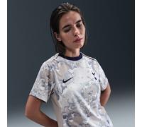 Haut de foot d'avant-match à manches courtes Nike Dri-FIT Tottenham Hotspur Academy Pro Domicile pour femme Blanc/Light Iron Ore/Binary Blue M (FR 42-44)