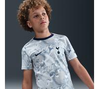 Haut de foot d'avant-match à manches courtes Nike Dri-FIT Tottenham Hotspur Academy Pro Domicile pour ado Blanc/Light Iron Ore/Binary Blue L