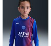Haut de foot d'avant-match à manches longues Nike Dri-FIT Total 90 Paris Saint-Germain Academy Pro 3e tenue pour ado Hyper Royal/Global Red/Blanc S
