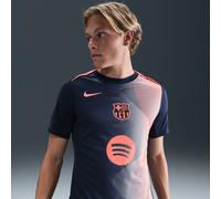 Haut de foot d'avant-match Nike Dri-FIT FC Barcelona Academy Pro Third pour homme Midnight Navy/Bright Mango XL