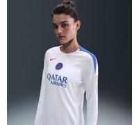 Haut de foot en maille à col ras-du-cou Nike Dri-FIT Total 90 Paris Saint-Germain Strike 3e tenue pour femme Blanc/Hyper Royal/Global Red L (FR 46-48)