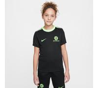 Haut de foot en maille à manches courtes Nike Dri-FIT Australie Academy Pro pour ado Noir/Lime Blast/Lime Blast L