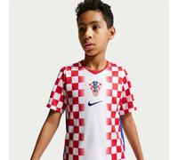 Haut de foot Replica Nike Dri-FIT Croatie 2026 Stadium Domicile pour ado Blanc/University Red/Hyper Royal M