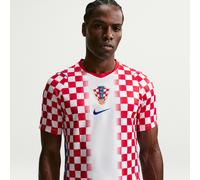 Haut de foot Replica Nike Dri-FIT Croatie 2026 Stadium Domicile pour homme Blanc/University Red/Hyper Royal XS