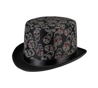 Boland 96997 - Chapeau Skull Blink, Taille unique, Adulte Homme, Noir, Tête de mort, Crâne, Squelette, Halloween, Carnaval, Fête à thème