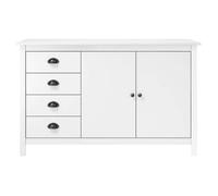 Haut de gamme - Buffet Hill Blanc 130x40x80 cm Bois de pin solide EU03_5897331