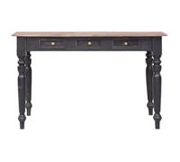 Haut de gamme - Bureau avec 3 tiroirs 117x57x75 cm bois d'acajou massif EU03_6180815