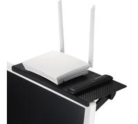 Haut de la plaquette de télévision, Plate-Forme de Lecteur DVD de 13 Pouces pour Divertissement multimédia, Organisateur de Stockage réglable avec Conception Non Glissante pour Chambre à Coucher pour