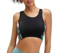 Haut De Maillot Bain Brassiere Femme Bandeau Grande Taille Tankini Triangle Maillot'de Bikini pour Soutien Gorge Intégré Brassière avec Armature Bustier Hauts Maillots Menstruel Haute Vintage Push Up