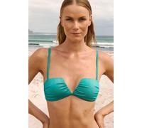 Haut de maillot de bain bandeau pailleté avec bretelles amovibles - Celestia - 44 - Darkturquoise - Femme - Etam