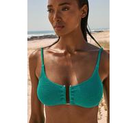 Haut de maillot de bain brassière extensible avec bijou métallique - Onesize By Eta - TU - Emerald - Femme - Etam