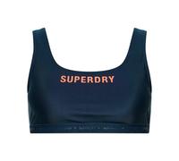 Haut de maillot de bain élastiqué femme Superdry Code Micro Bleu L