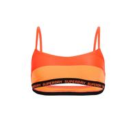 Superdry Elastic Bralette Bikini Top Orange L Femme