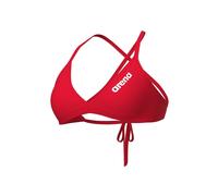 Maillots de bain femme arena solid tie back top red/white 32