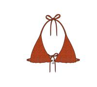 Haut de maillot de bain femme Banana Moon Rico Seaglitter Orange S