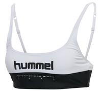 Haut de maillot de bain femme - Hummel - Cindi - blanc - bretelles réglables - logo imprimé S