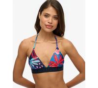 Superdry Logo Triangle Bikini Top Bleu S Femme