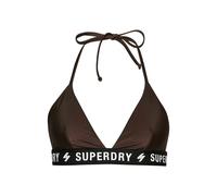 Haut de maillot de bain triangle élastiqué femme Superdry Marron 2XS